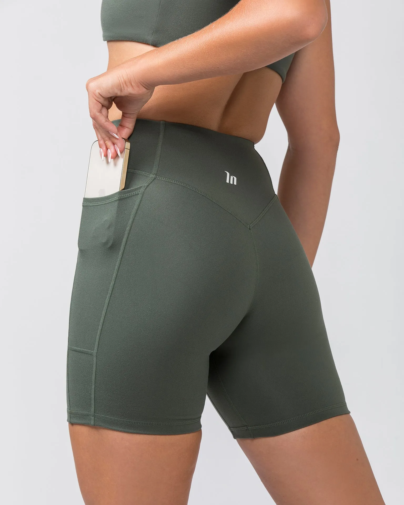 Everyday Pocket Bike Shorts - Eucalyptus