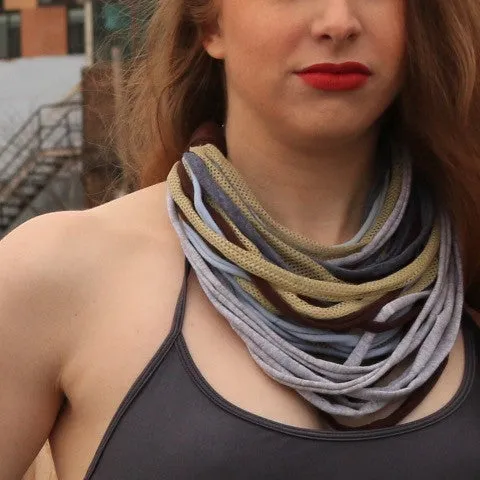 Fabric Boho Necklace (short)