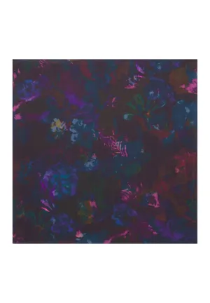 Faded Flowers Silk Printed Scarf