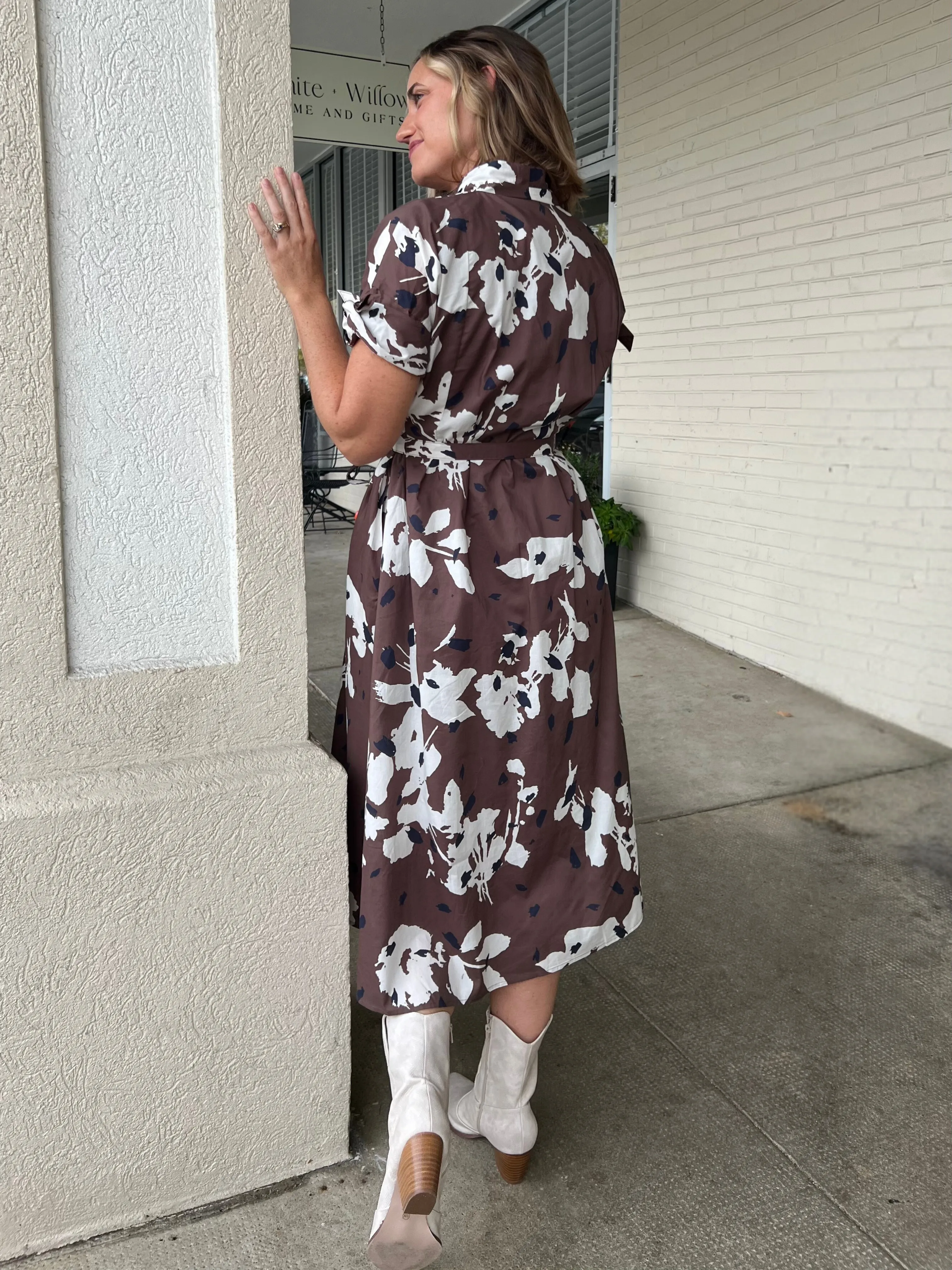 Fall For It Button-Down Dress