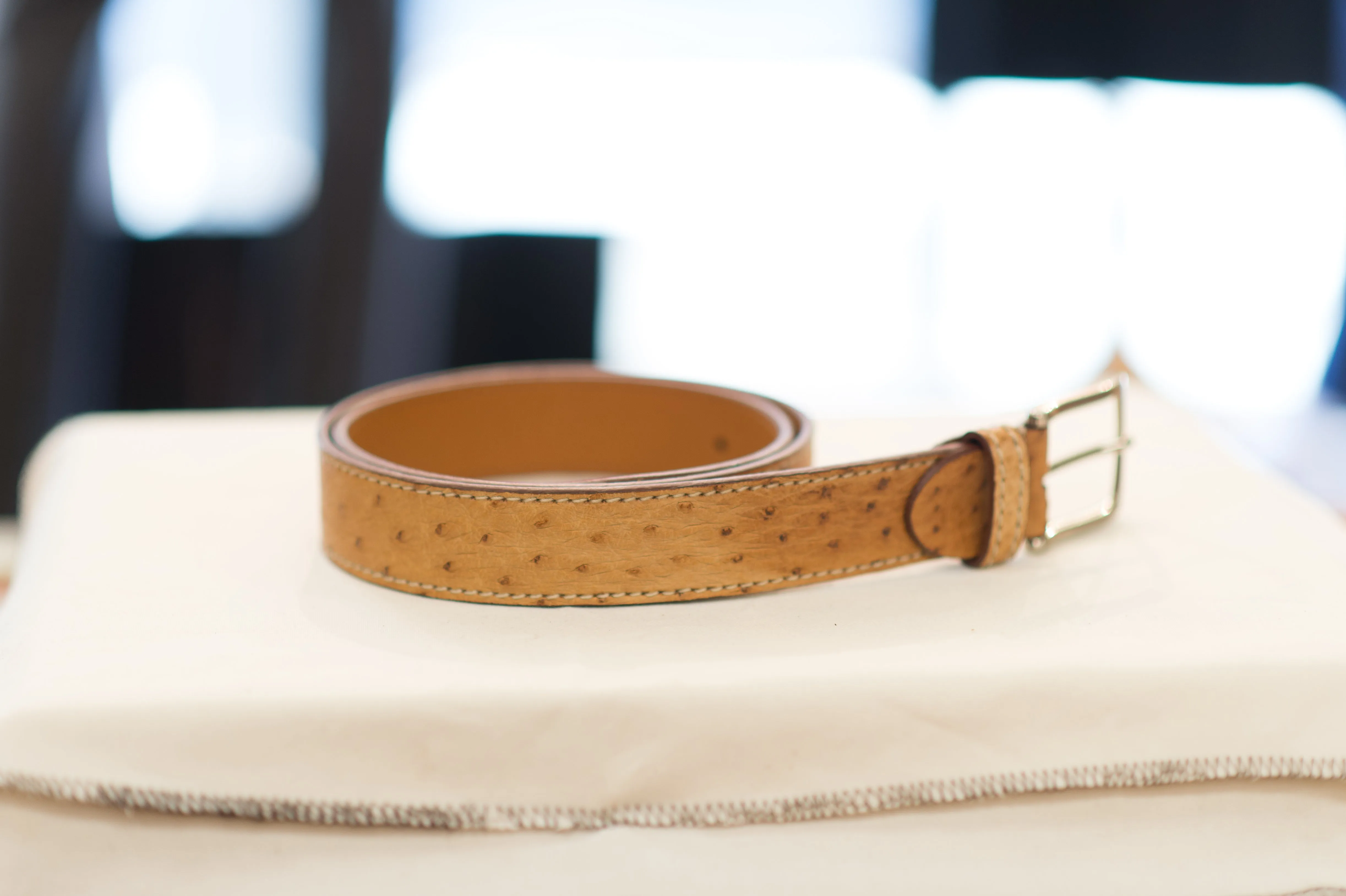 Farnese Authentic Ostrich Belt
