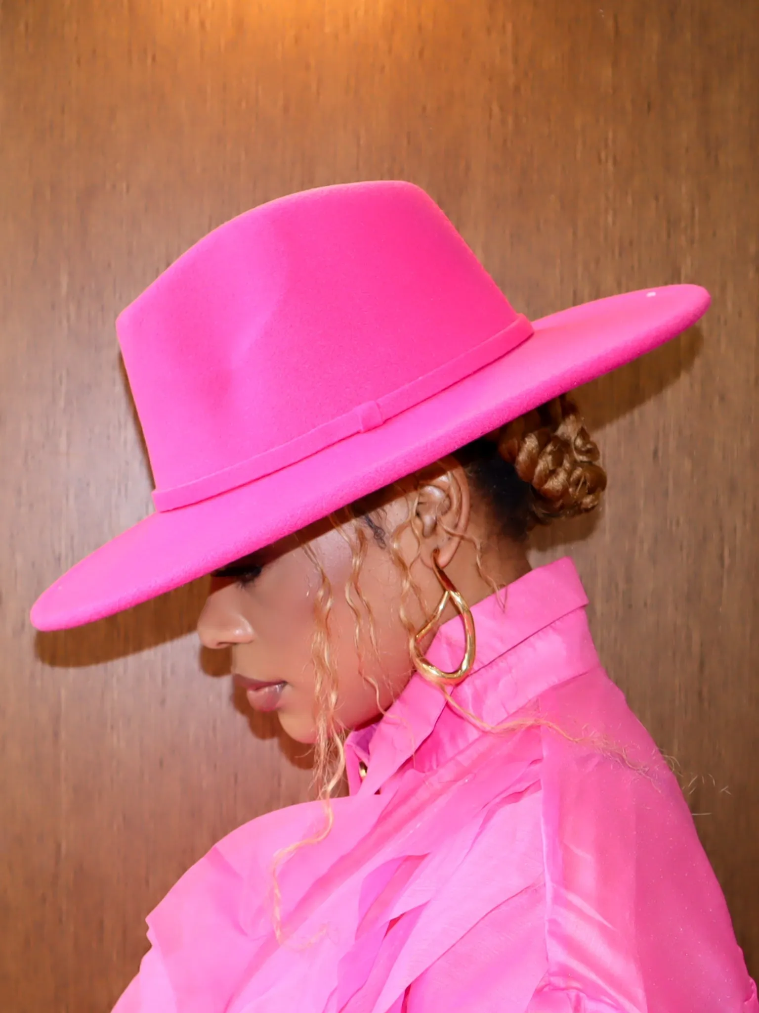 Fedora Hat || Fucshia