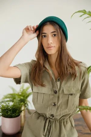 Fir Green Beanie Hat