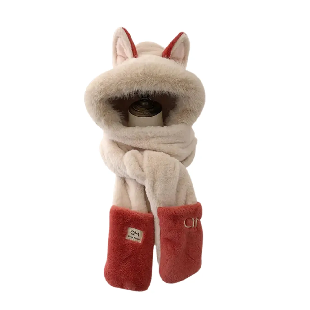 Fire Fox Ears Scarf