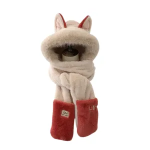 Fire Fox Ears Scarf