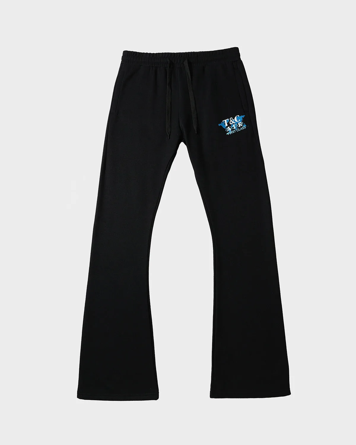 First Class Tracksuit & Beanie Scarf Set in Black