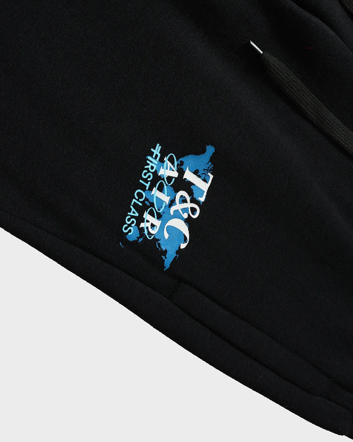 First Class Tracksuit & Beanie Scarf Set in Black