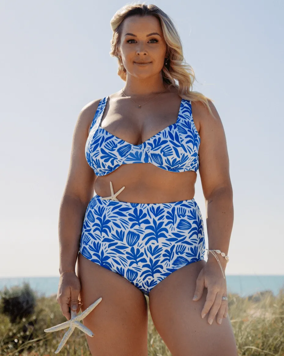 Fleur Bikini Top - Santorini