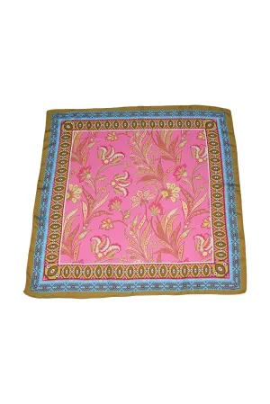 Fleur Large Hair Scarf in Pink