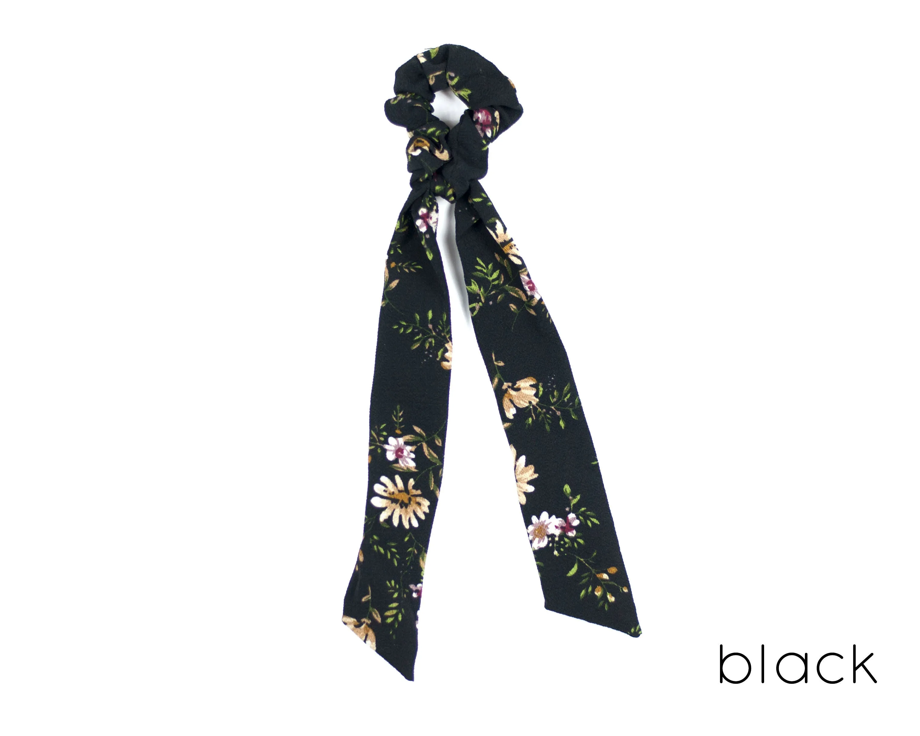 Floral Hair Scarf Scrunchies 5 Colors