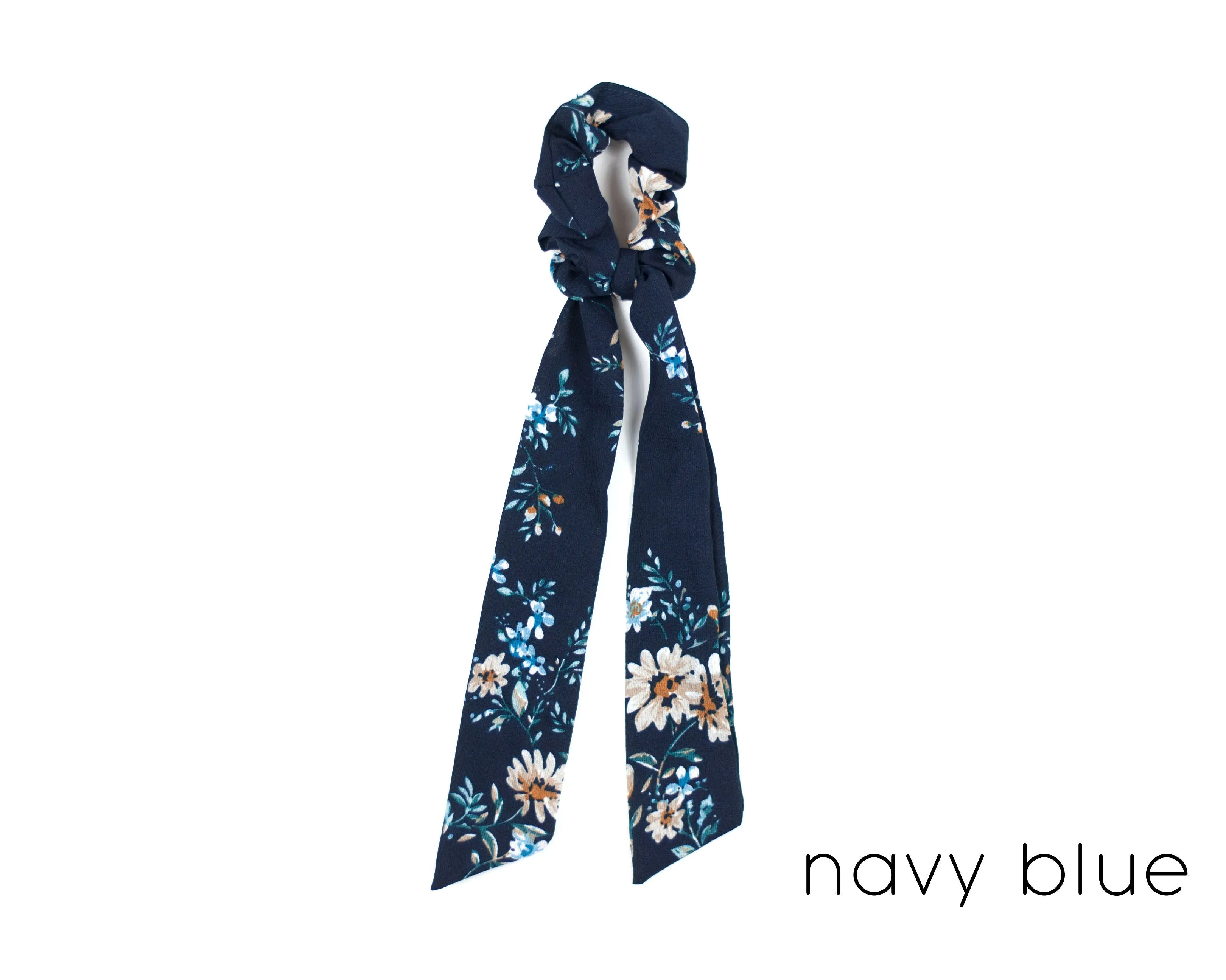 Floral Hair Scarf Scrunchies 5 Colors