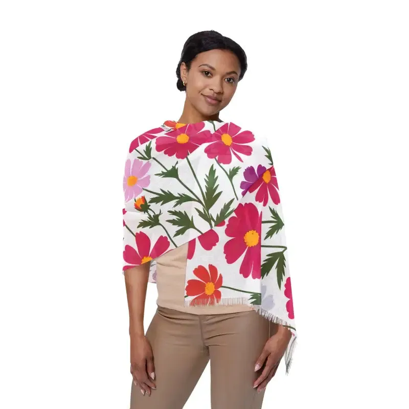 Floral Print Lightweight Scarf for Trendy Fashion