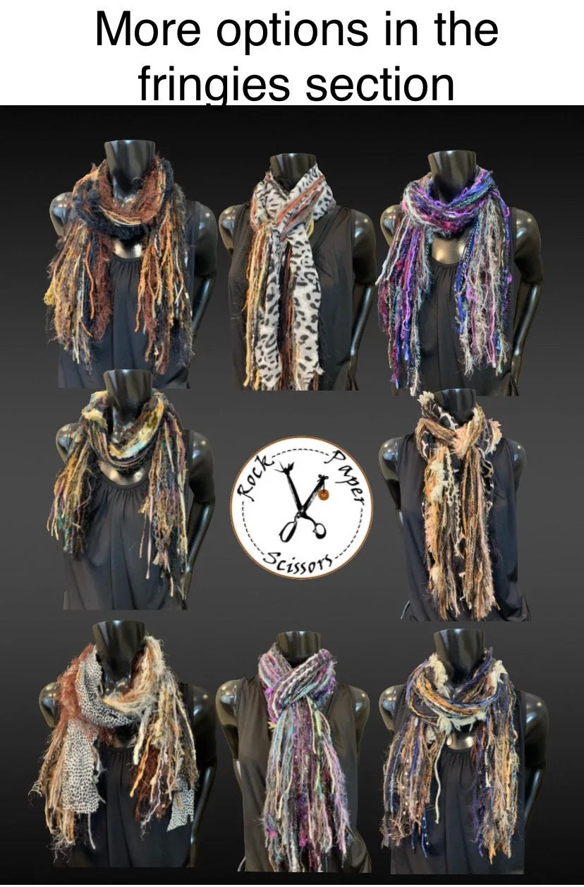 Fringie scarf in burgundy beige shades, Fringe Scarf, bohemian style, boho chic