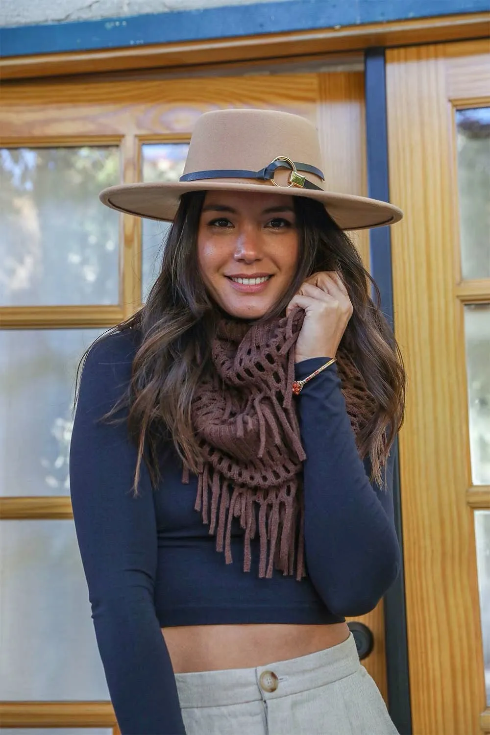 Fuzzy Chenille Tassel Infinity Scarf (7 colors)