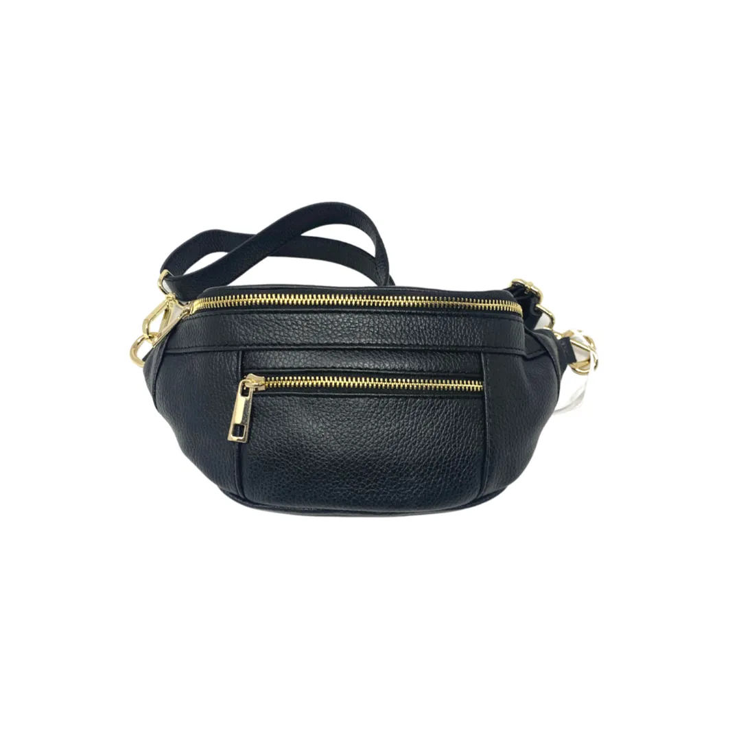 German Fuentes Shoulder/Belt Bag-Black