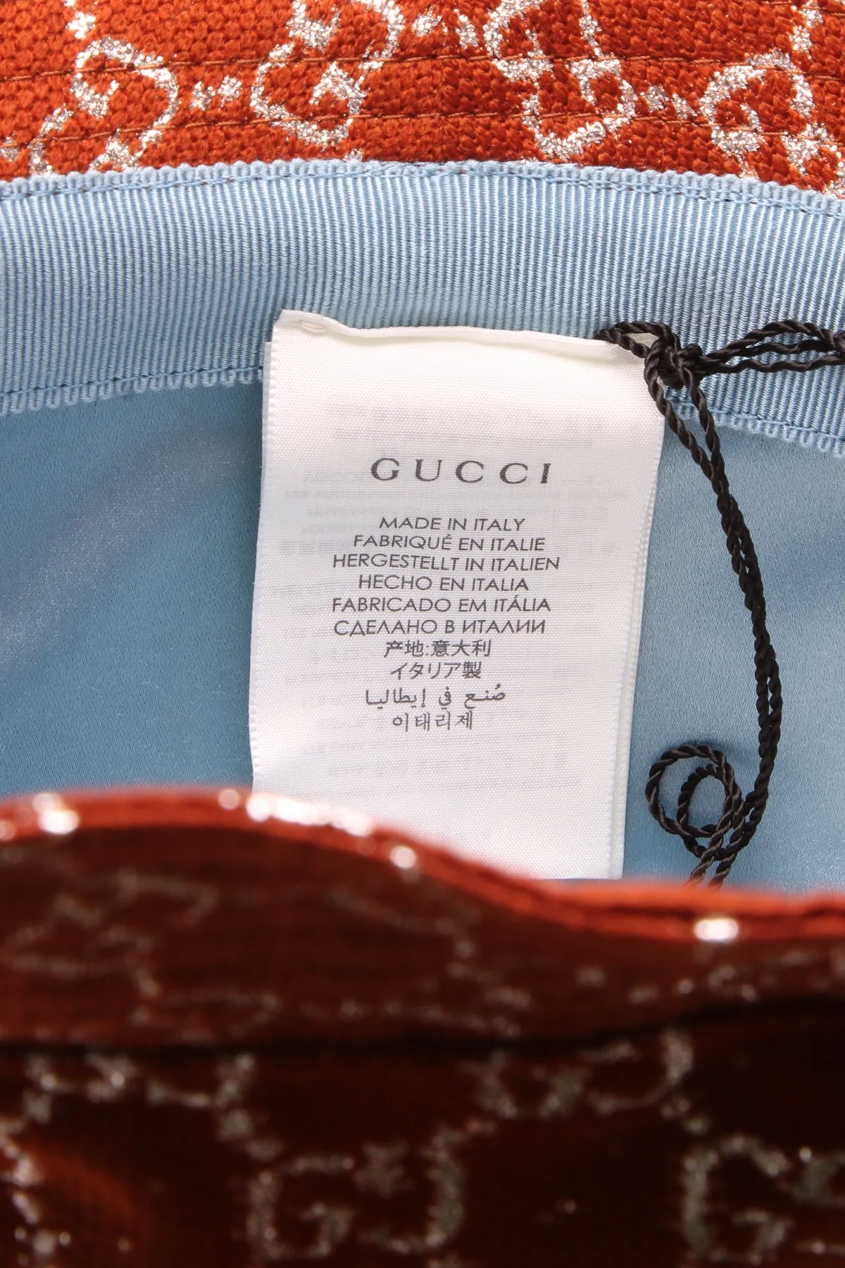 GG Lame Bucket Hat - Size Small