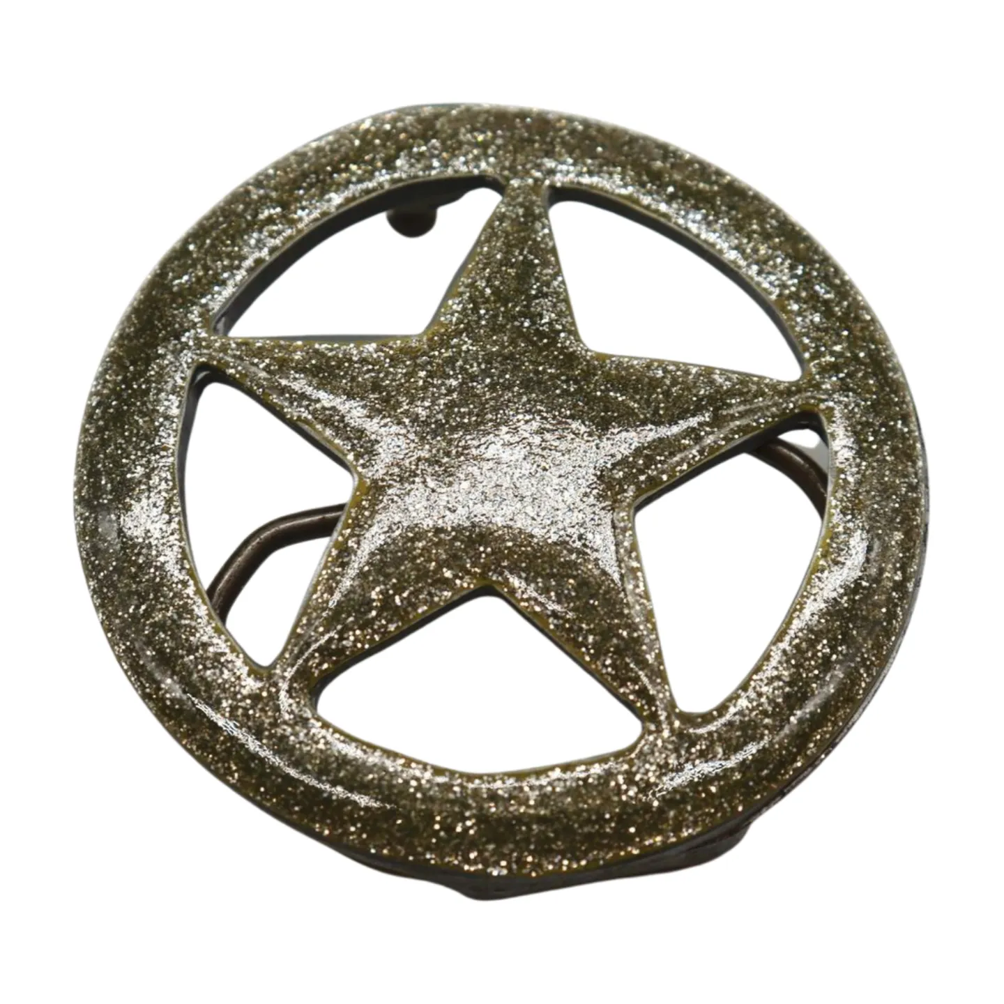 Glitter Texas Lone Star Belt Buckle