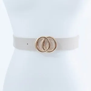 GOLD CIRCLE BUCKLE FASHION BELT