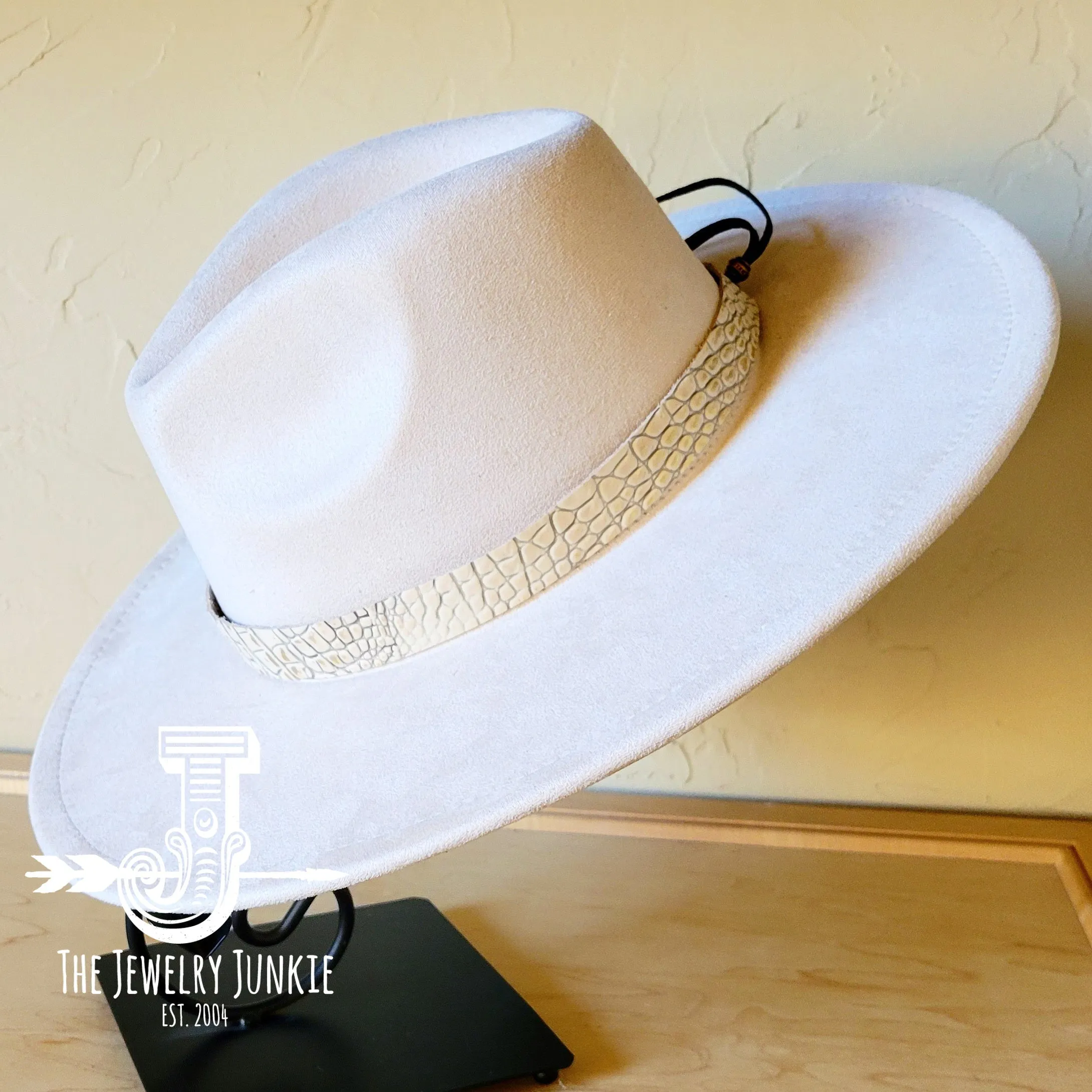 Gold Gator Western Leather Band w/ Choice of Boho Hat 985a