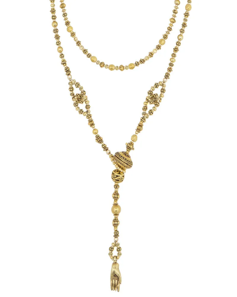 Gold Lariat Necklace