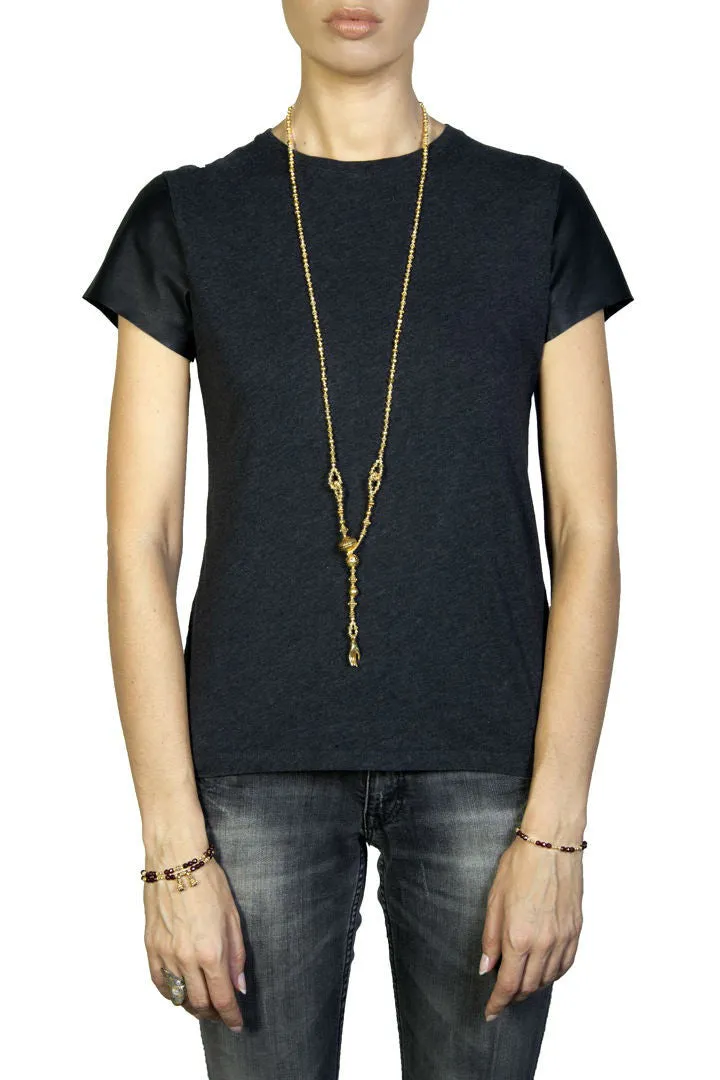 Gold Lariat Necklace