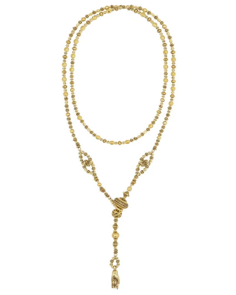 Gold Lariat Necklace