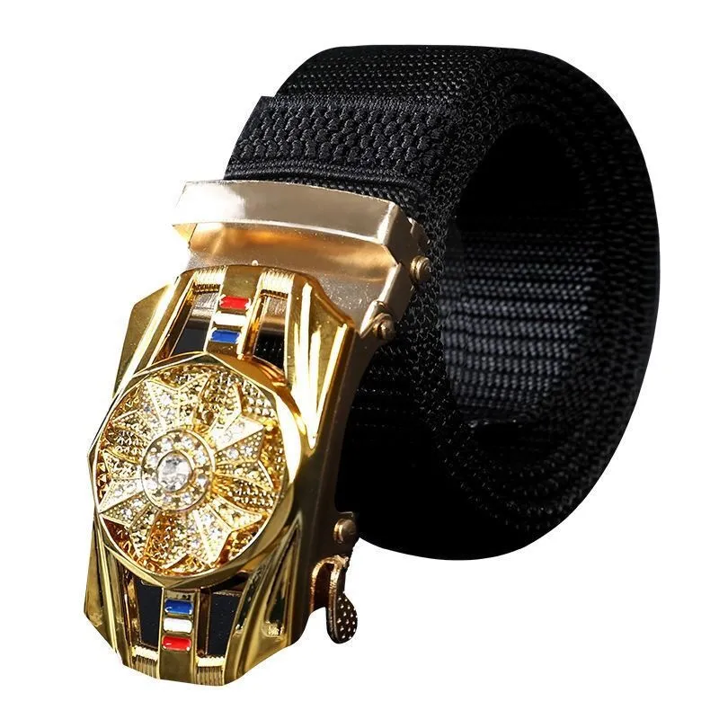 Good Luck Charm, Woven Nylon Waistband, Casual Fashion Belt
