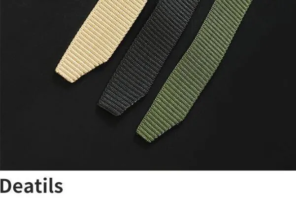 Good Luck Charm, Woven Nylon Waistband, Casual Fashion Belt