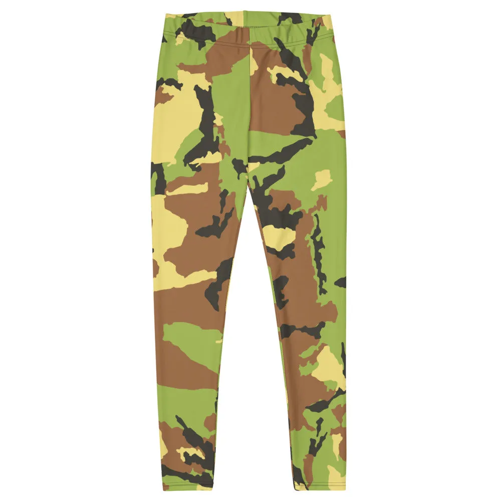 Green Camo Tie Dye Leggings
