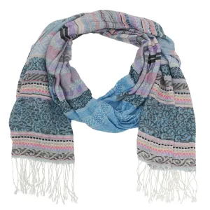 Greta Stipe Fringed Scarf