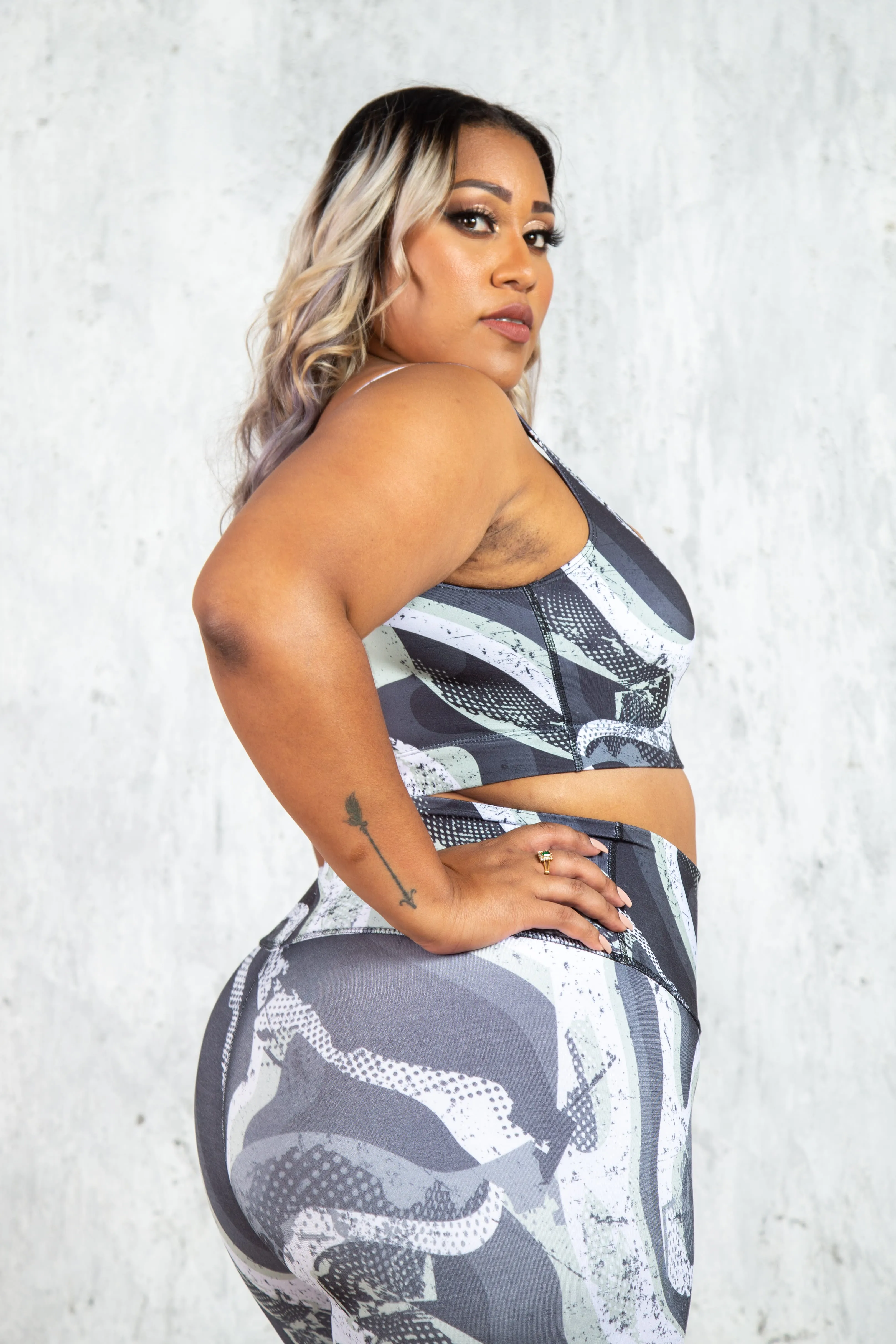 Grey Blob Activewear