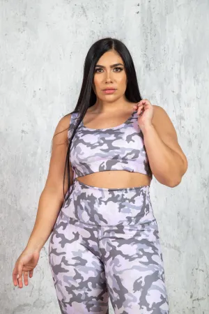 Grey Camouflage Activewear