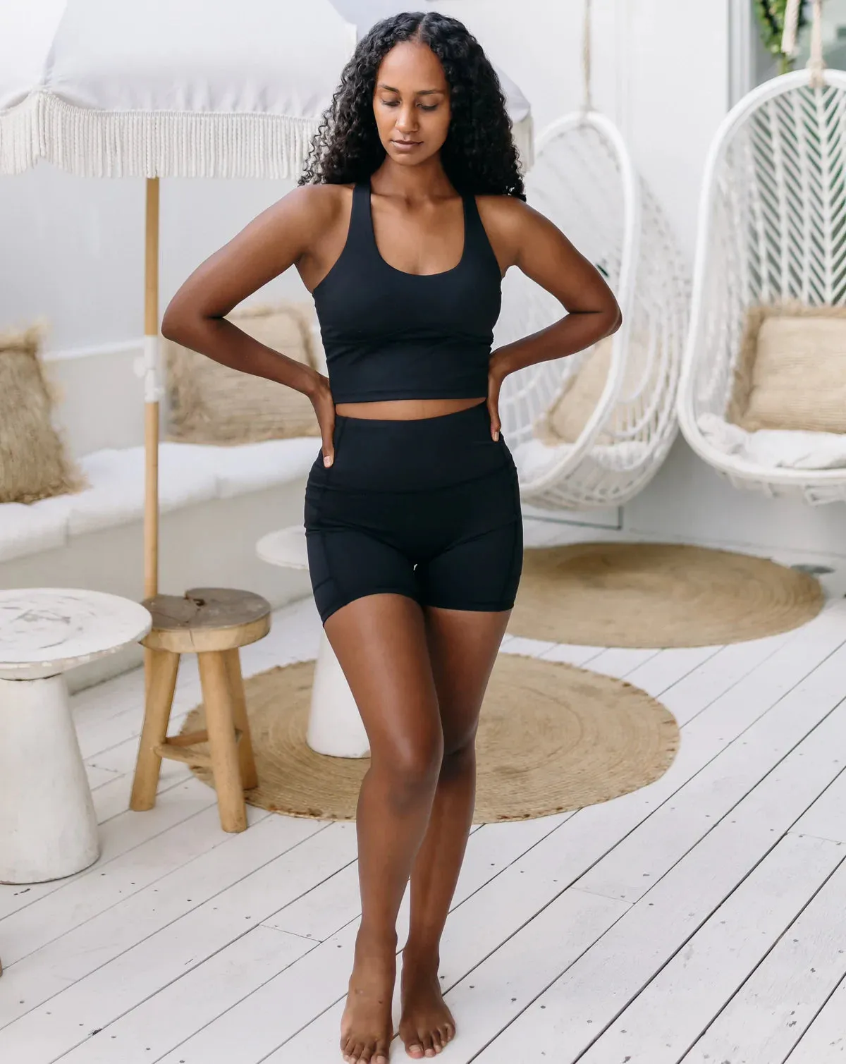 GYM SHORTS - LUXE BLACK