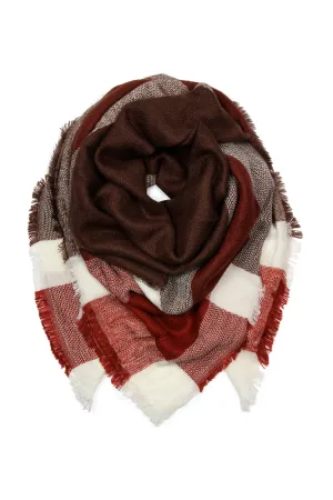 HDF2217 - BLANKET FRINGED SCARF