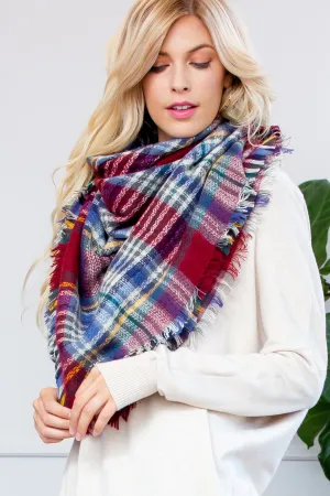 HDF2538 - Fringe Blanket Scarf - Style 5