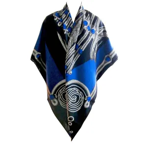 Hermes Brandebourgs Cashmere Silk Shawl GM 140cm