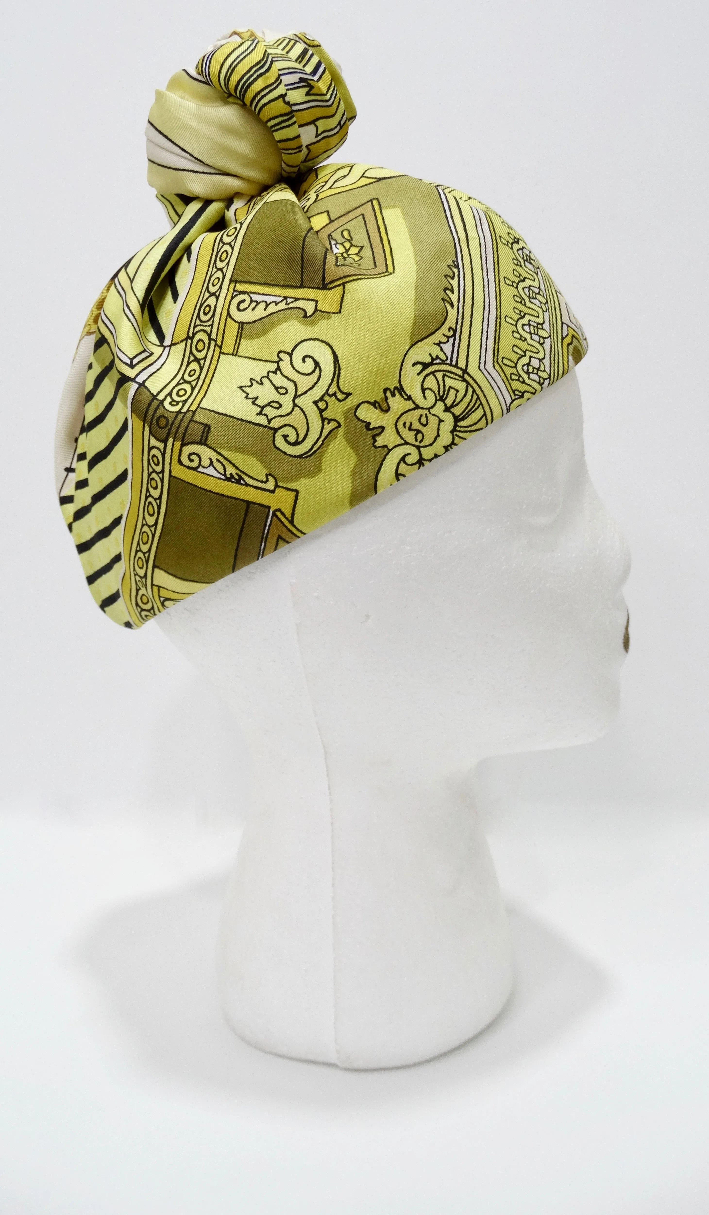 Hermés "Le Soleil Royal" Silk Turban