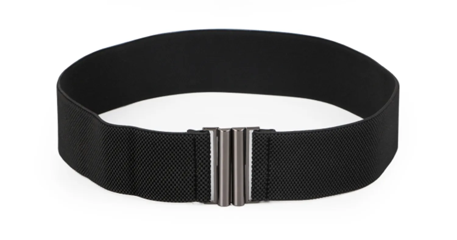 High Waist Elastic Stretchy Belt - JASGOOD 2018 New Design Mid Cinch Retro Dress Waist Belt For Women.