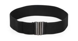 High Waist Elastic Stretchy Belt - JASGOOD 2018 New Design Mid Cinch Retro Dress Waist Belt For Women.