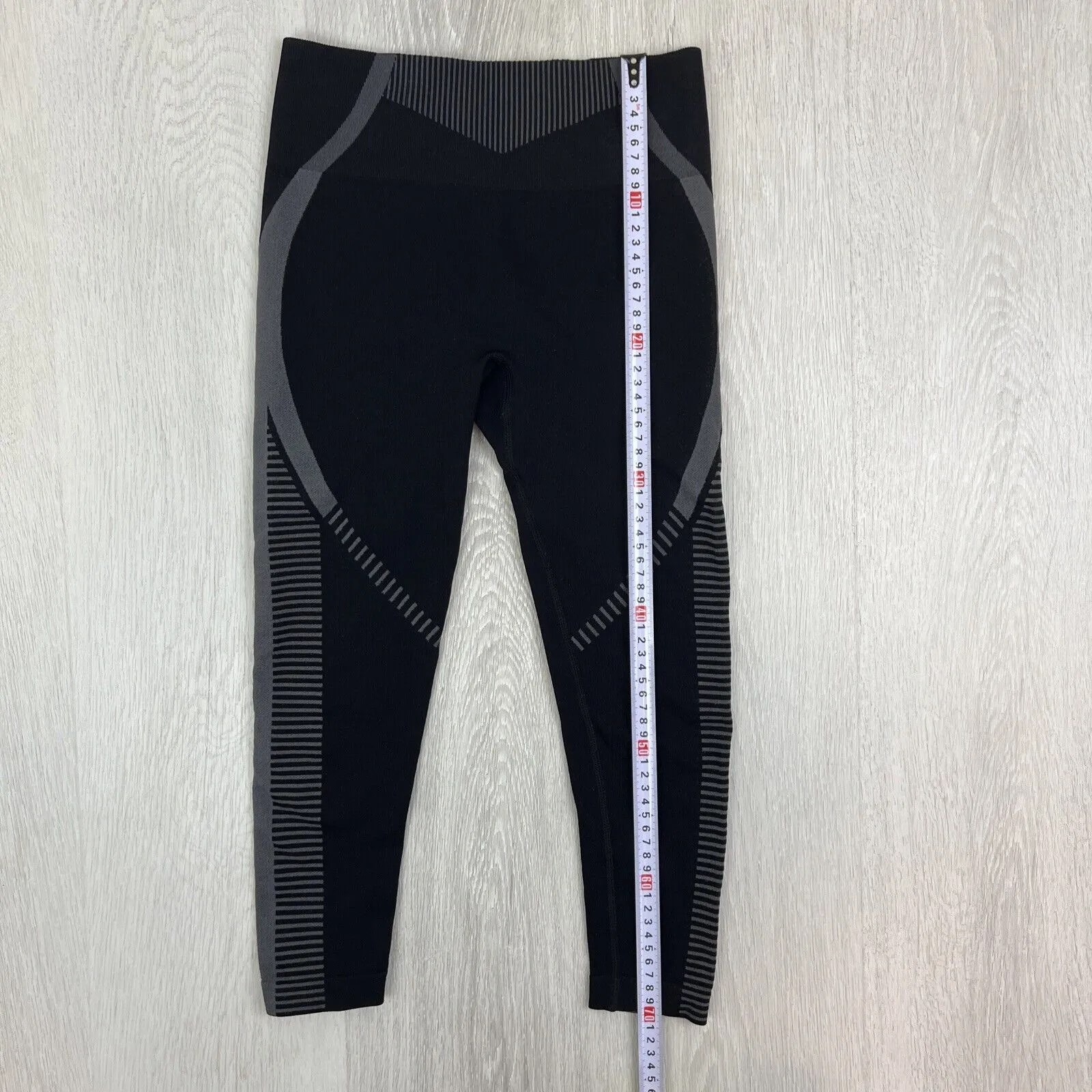 HIIT Womens Black Activewear Compression Cropped Leggings Size Small