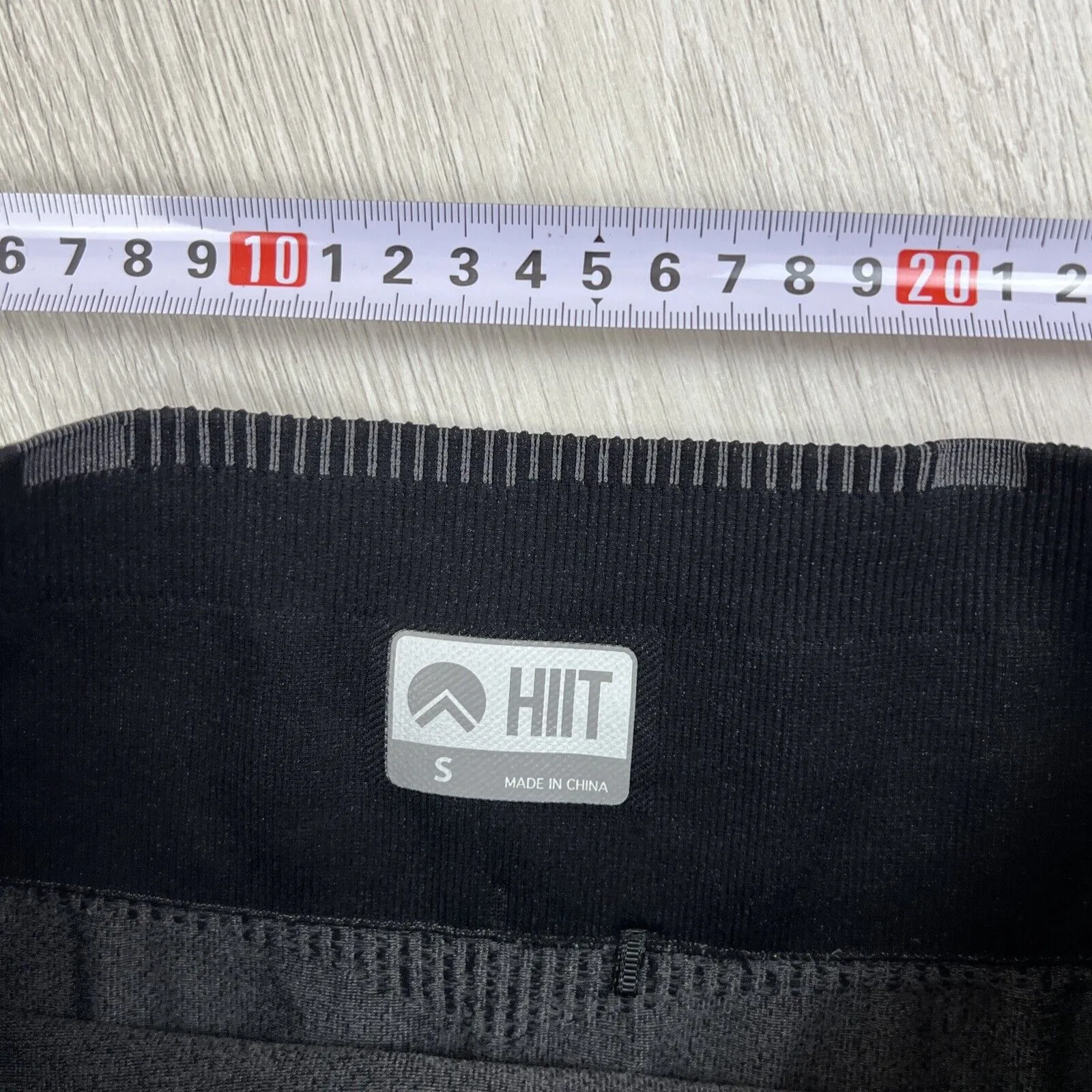 HIIT Womens Black Activewear Compression Cropped Leggings Size Small