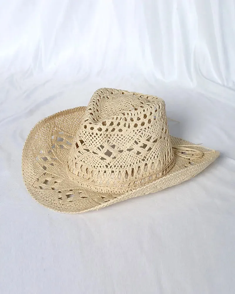 Hollow Out Straw Cowboy Hat