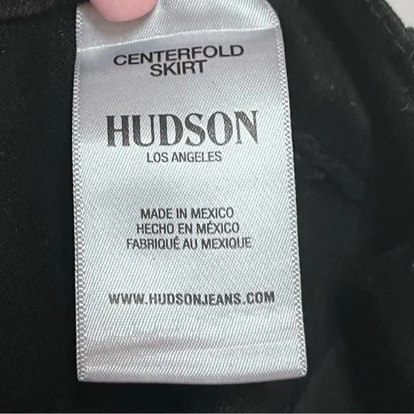 Hudson Jeans Centerfold Skirt High Waisted Metallic SZ 31 Large 12 Coated Pencil