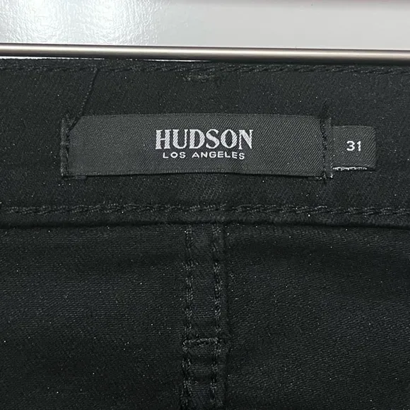 Hudson Jeans Centerfold Skirt High Waisted Metallic SZ 31 Large 12 Coated Pencil
