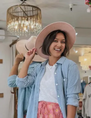 Hudson Straw Hat Pink