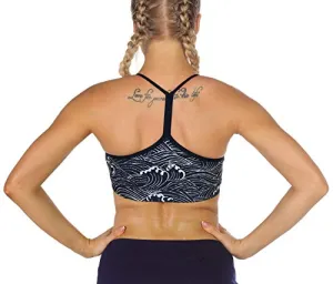 icyzone Workout Sports Bras for Women - Running Fitness Exercise Yoga Bra, Athletic Activewear Tops (S, Spindrift)
