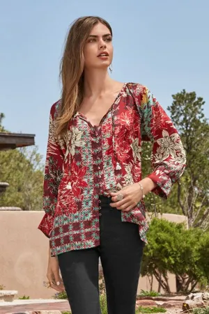 Ikat Blise Blouse ~ Johnny Was