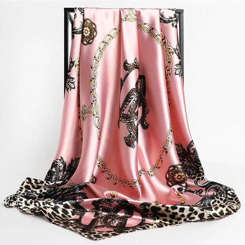 Jade satin scarf