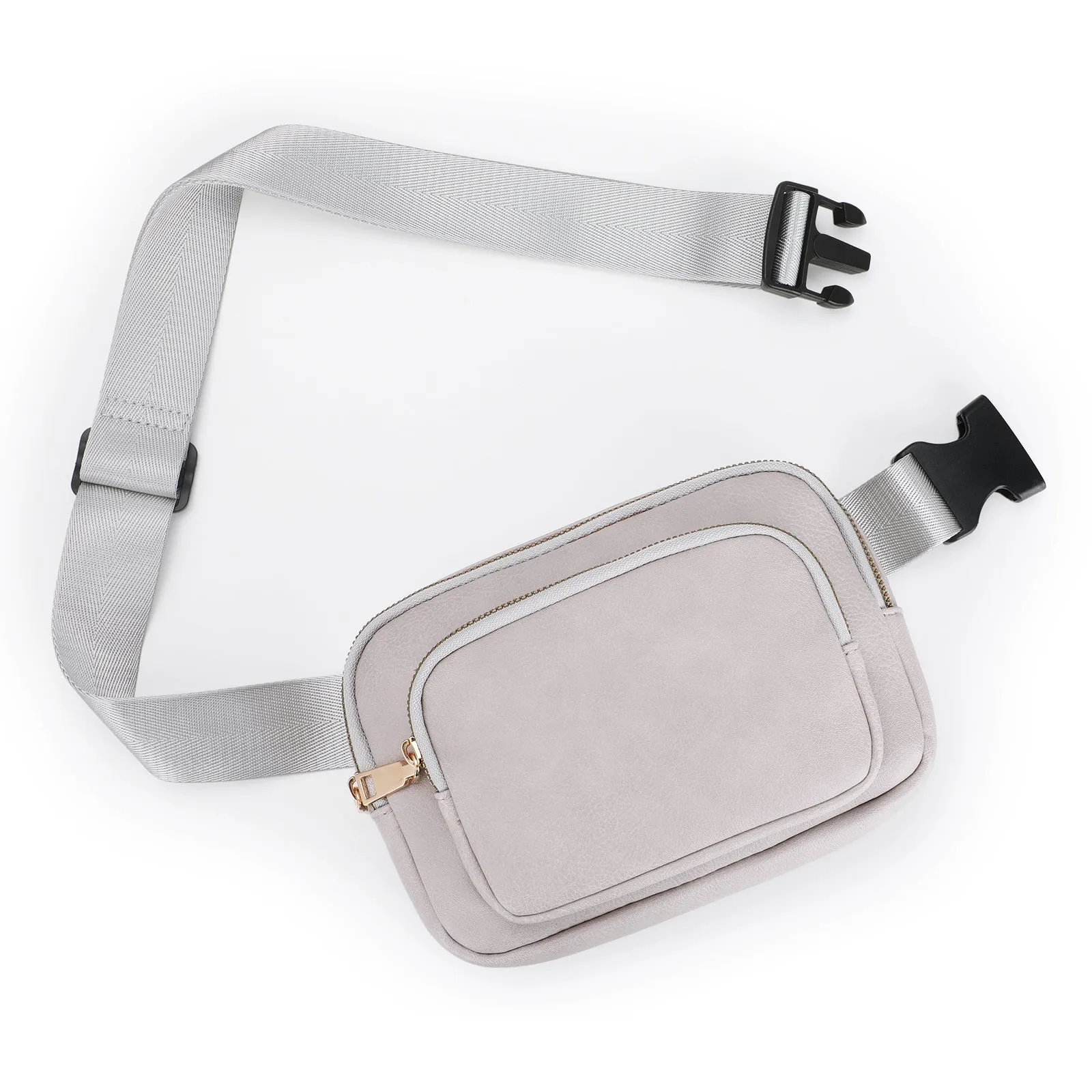 JASGOOD Leather Belt Bag for Women, Crossbody Waist Bag with Adjustable Strap Women's Fanny Pack