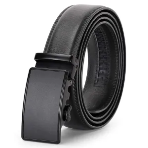 JASGOOD Men's Sliding Dress Belt Fashion Brown Leather Belt For Jean Rathet Leather Belts for Men